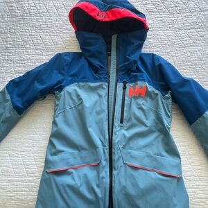 Helly Hansen Navy and Red Puffer Jacket